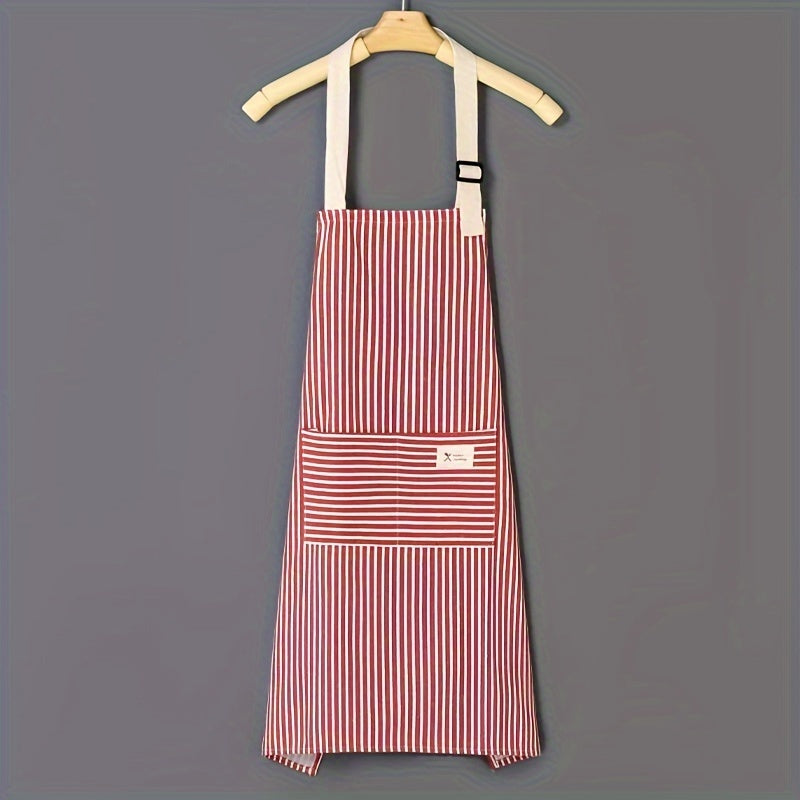 1pc Stripe Apron for Restaurant, Cafe, Waiter, and Household Use