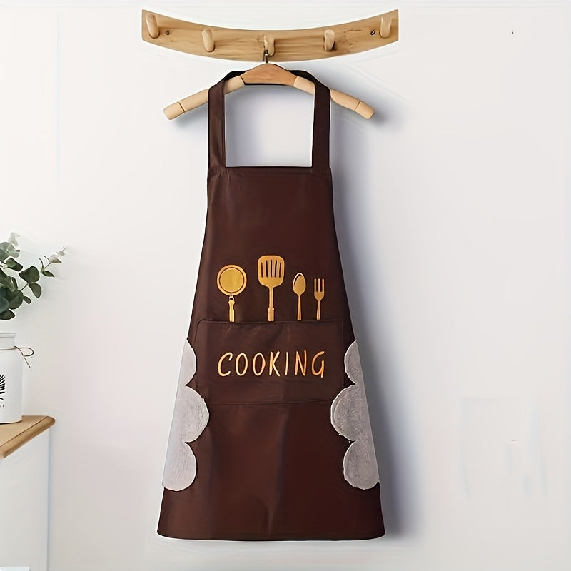 1pc Stylish Polyester Apron with \