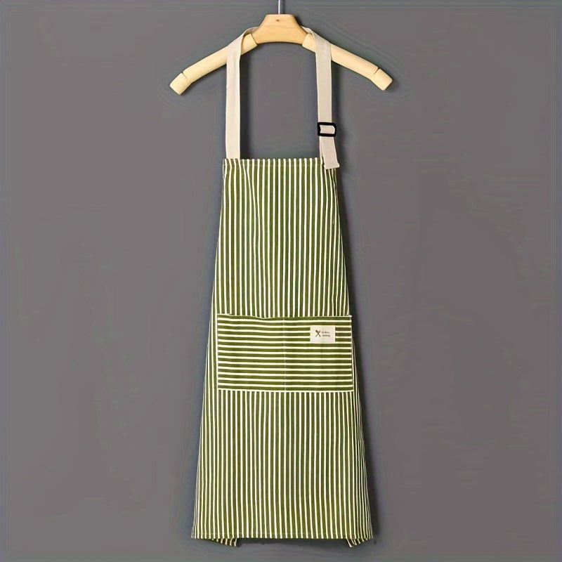 1pc Stripe Apron for Restaurant, Cafe, Waiter, and Household Use