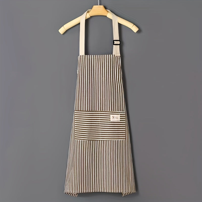 1pc Stripe Apron for Restaurant, Cafe, Waiter, and Household Use